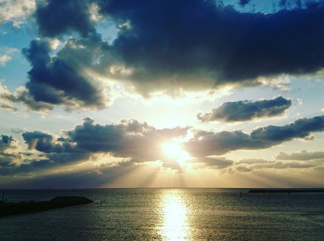 海・夕日（Ｗｅｂ大）
