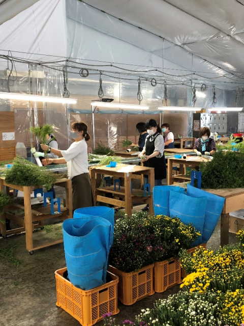 花束加工場