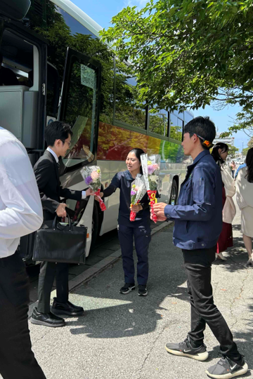花束贈呈④