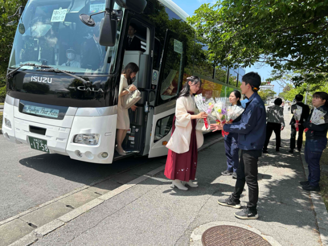 花束贈呈①